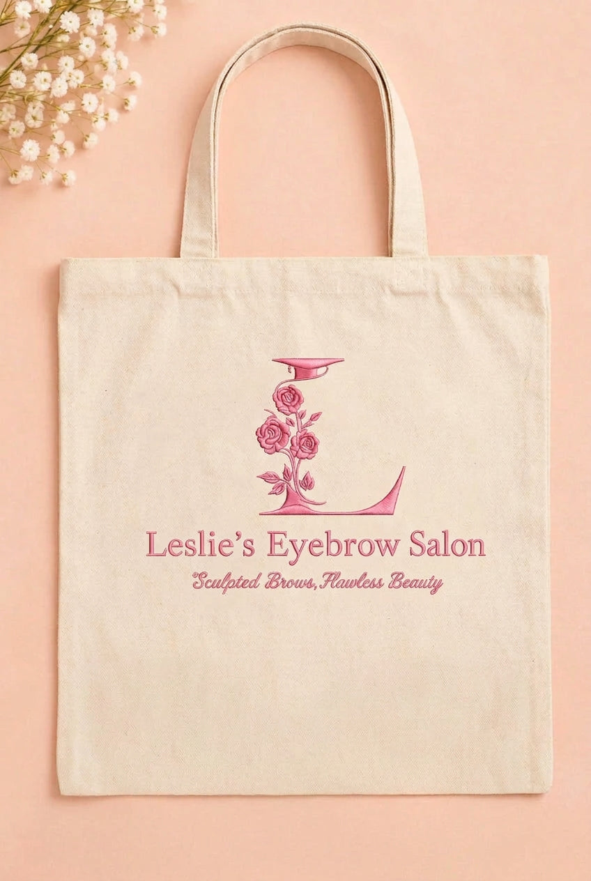2 Embroidered Tote Bags (Basic Logo)