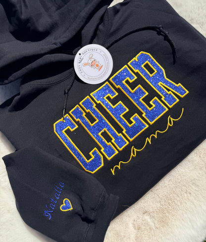 Cheer Custom Mama Glitter Sweatshirt