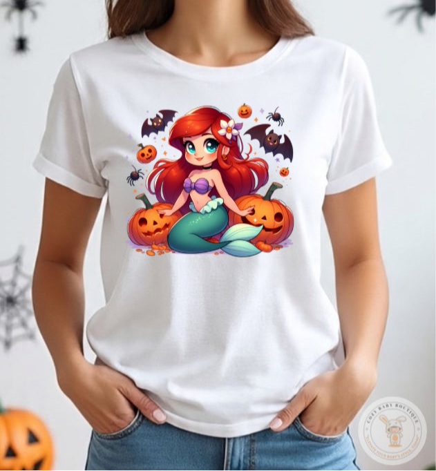 Halloween Hero & Princesses Characters T-Shirt for Kids & Adults