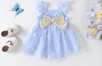 Butterfly Lace Summer Dress for Girls 3M-3T