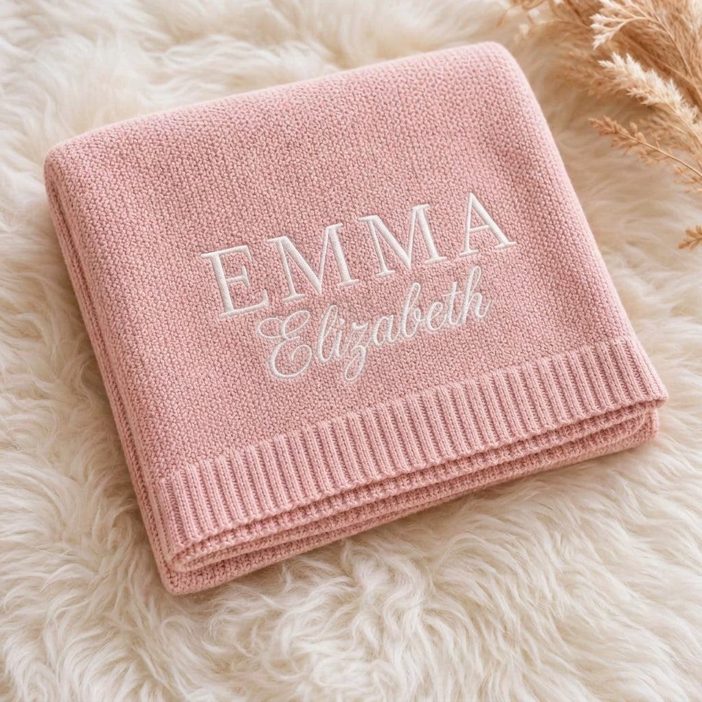Custom Embroidered Baby Blanket