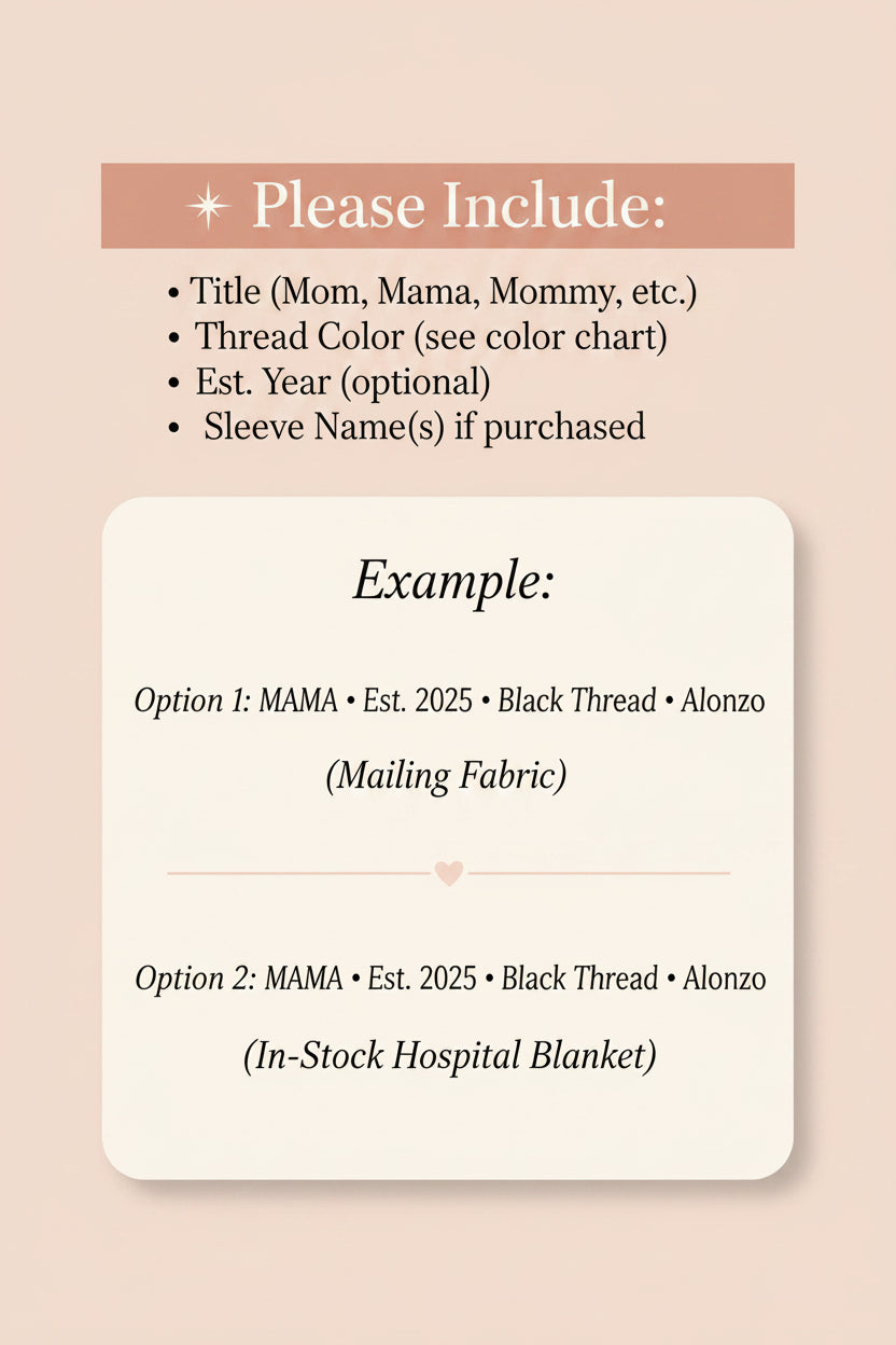 Keepsake Baby Blanket Mom or Dad Sweatshirt