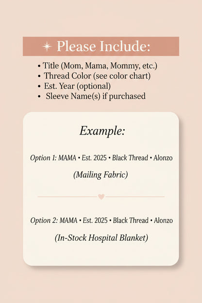 Keepsake Baby Blanket Mom or Dad Sweatshirt