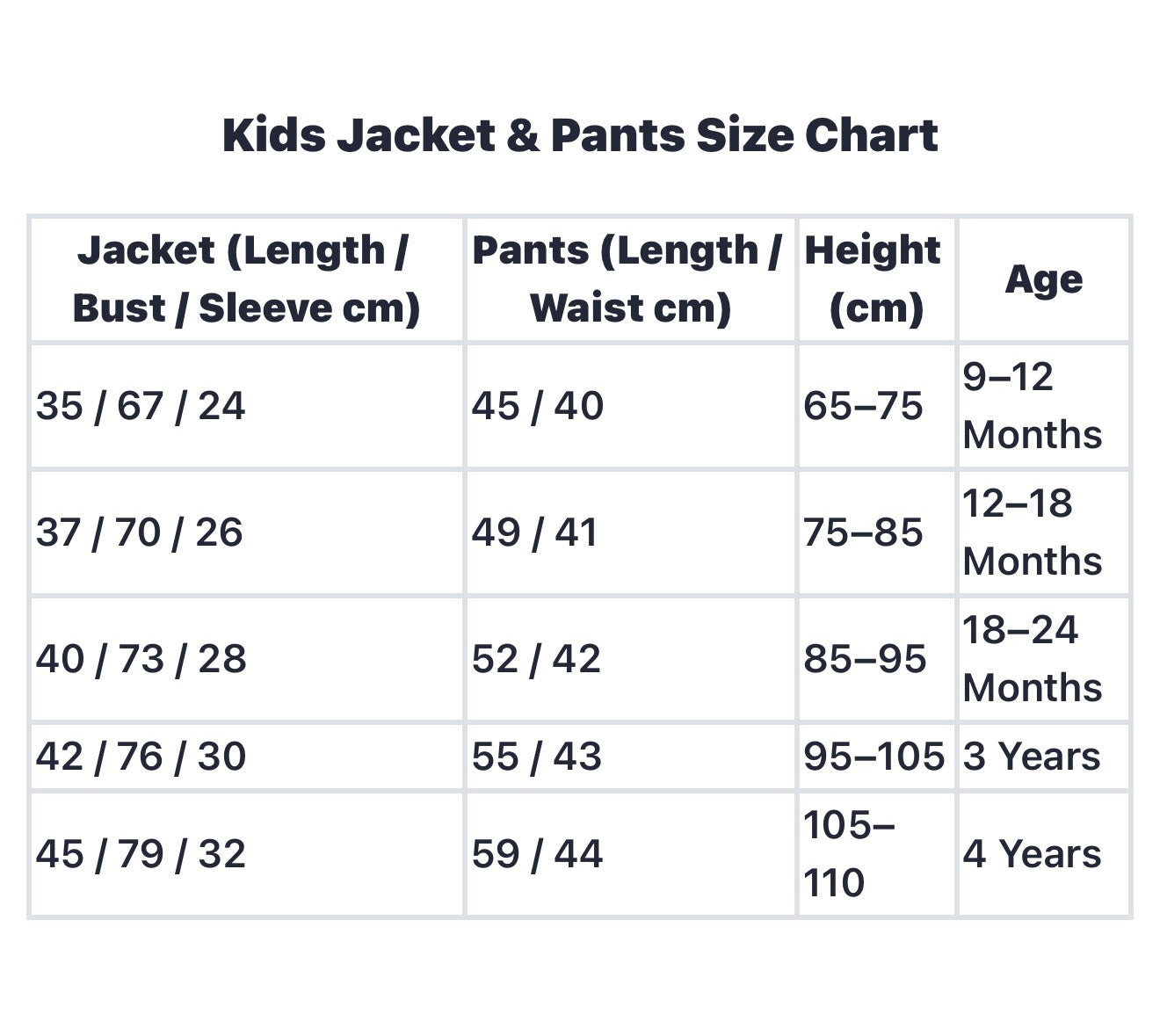 Winter Track Suit Set Jacket & Sweatpants