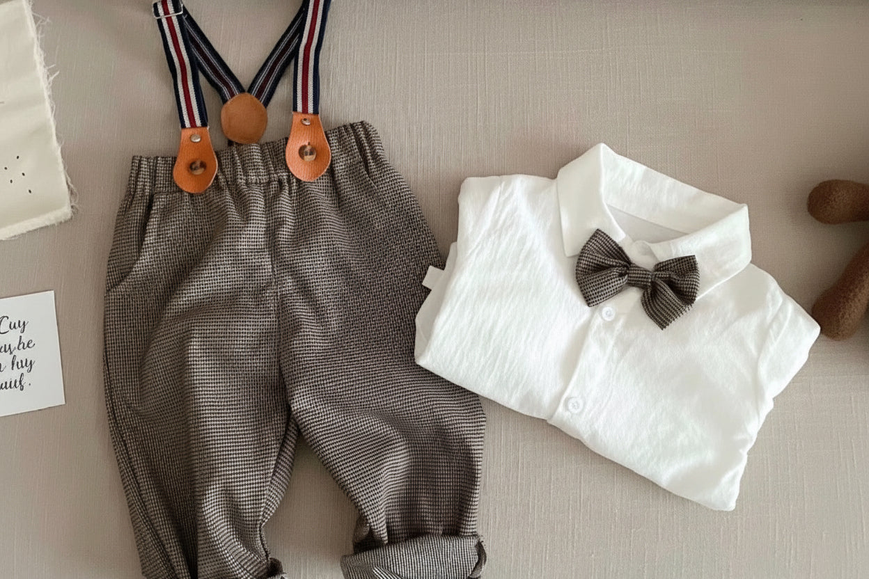 Baby Boy Photoshoot Formal Outfit Set