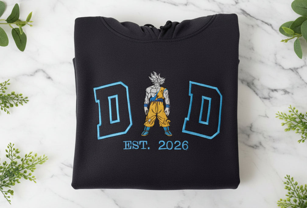 Embroidered Goku DAD Sweatshirt