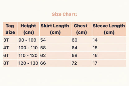 Puff Sleeve Party Dress for Girls Ages 3–8