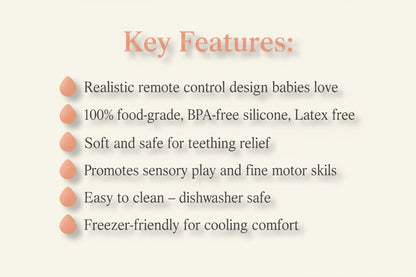 Remote Control Teether Soft Silicone
