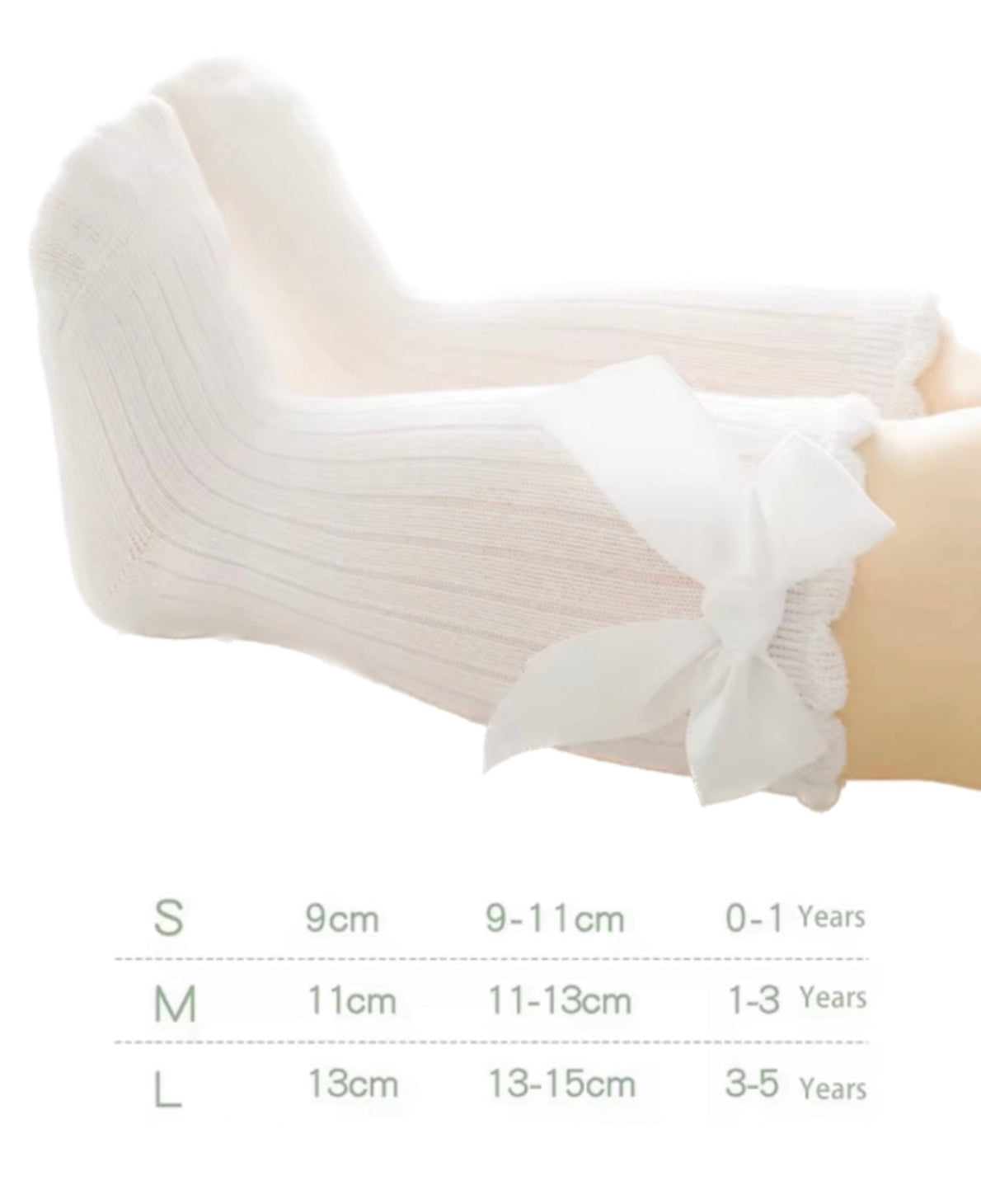 Ruffle Knee High Baby Socks