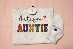 Autism Aunt Embroidered Sweatshirt