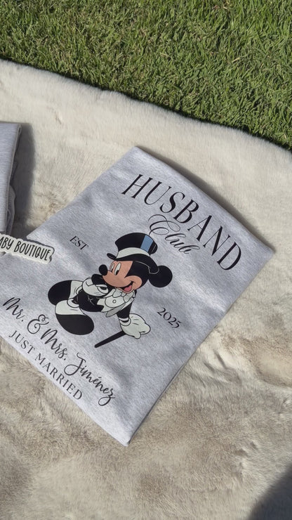 Mr. & Mrs. Sweatshirt Custom Last Name + EST. Year